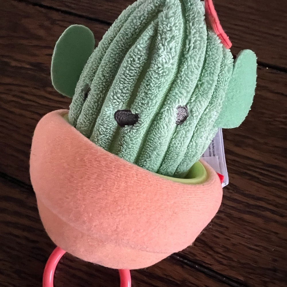 Skip Hop Plush Cactus Hanging Stroller Crib Toy Rattle Green Soft Cord Texture - Picture 5 of 9